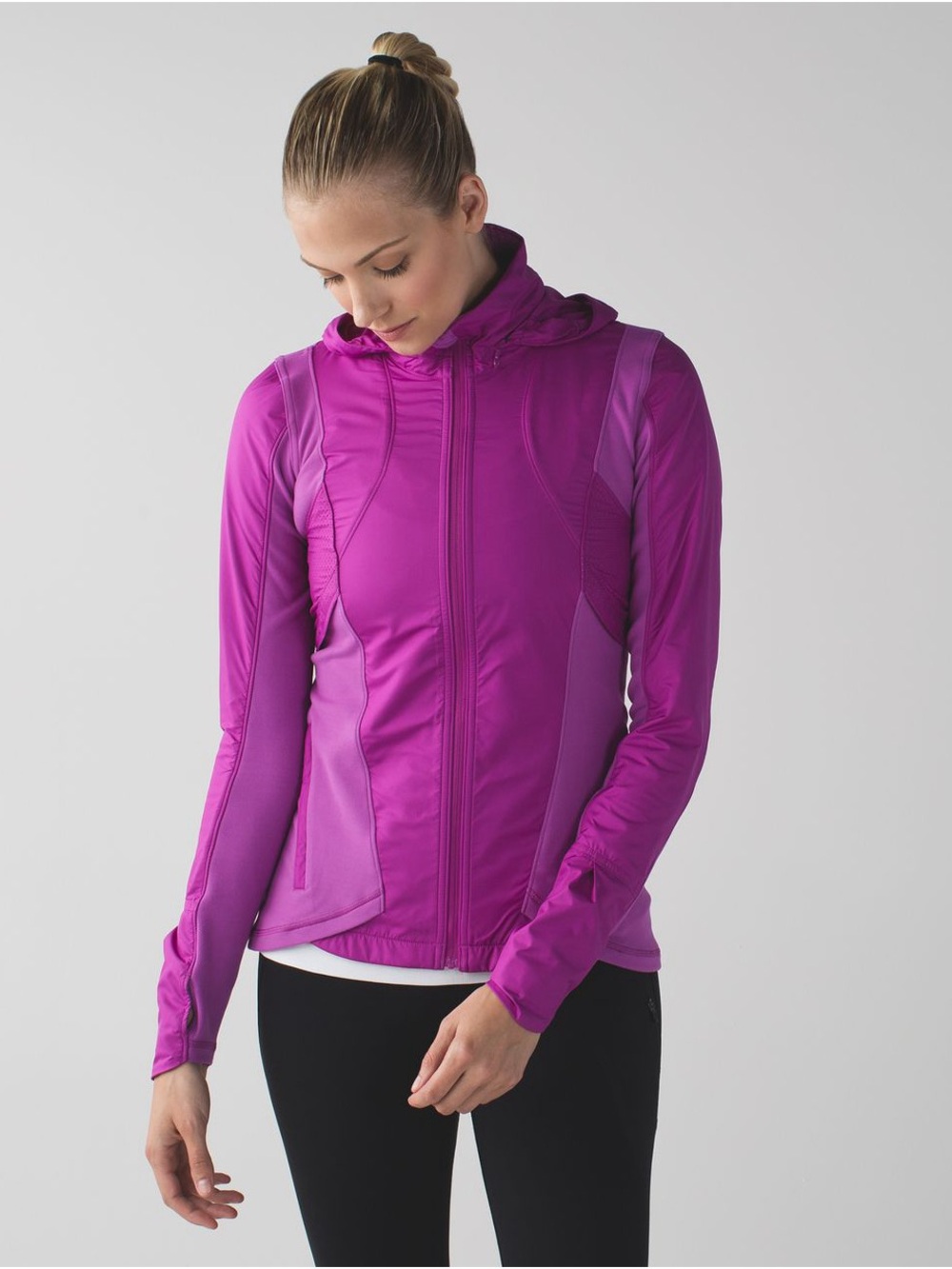 lululemon athletica Bright Fuchsia Hooded Jacket size 2